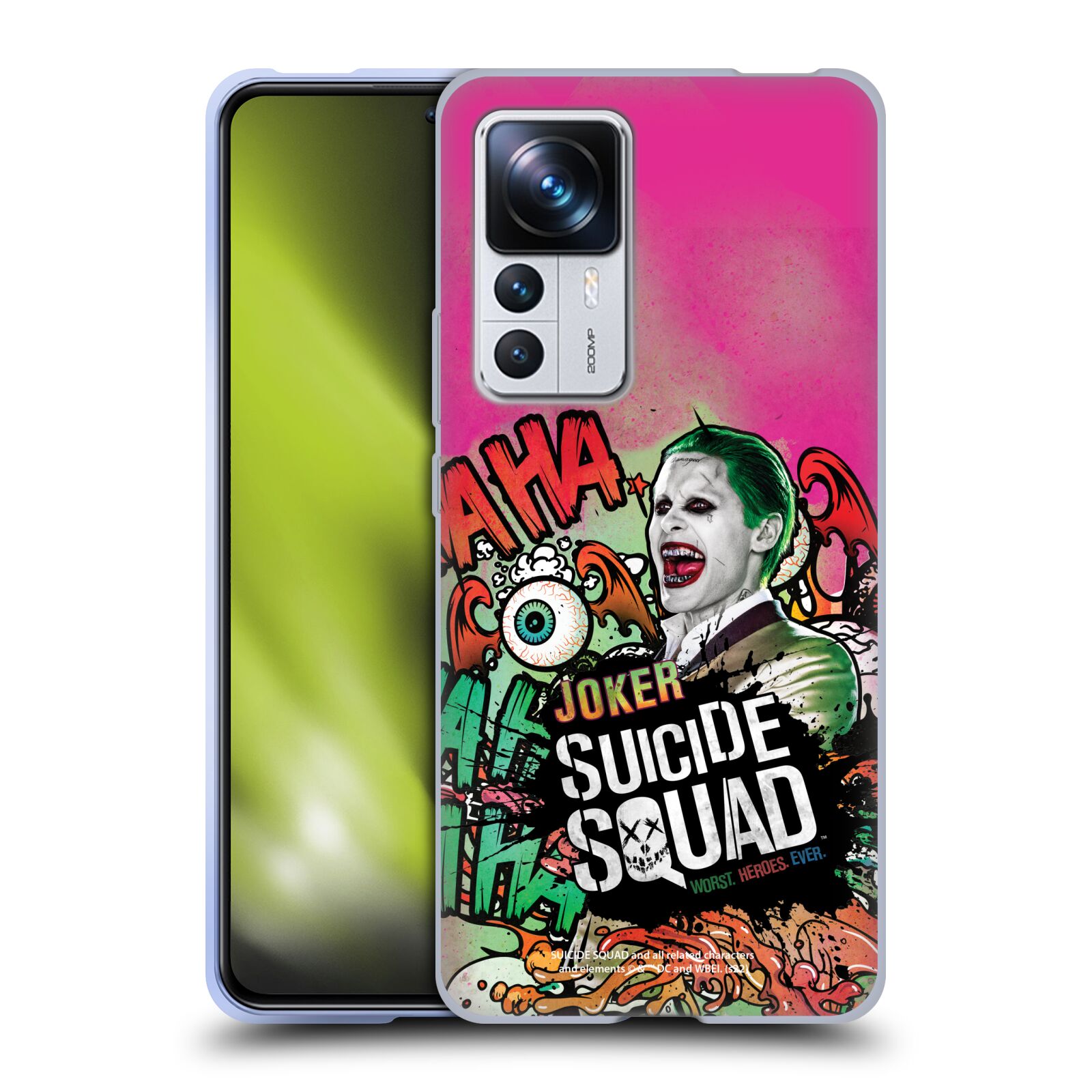 Silikonové pouzdro na mobil Xiaomi 12T / 12T Pro - Suicide Squad - Joker (Silikonový kryt, obal, pouzdro na mobilní telefon Xiaomi 12T / 12T Pro s licencovaným motivem Suicide Squad - Joker)
