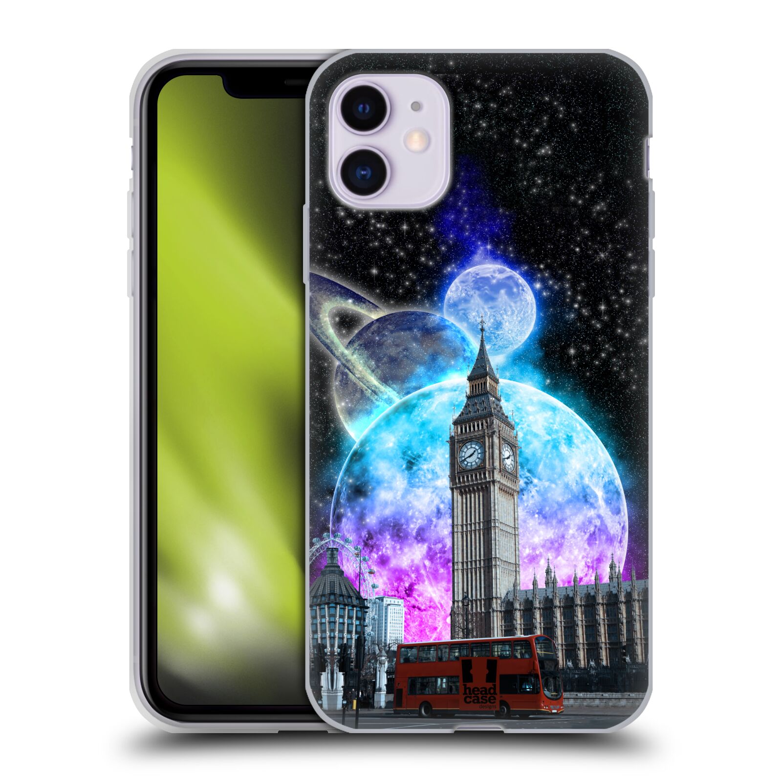 Silikonové pouzdro na mobil Apple iPhone 11 - Head Case - Měsíční Londýn (Silikonový kryt, obal, pouzdro na mobilní telefon Apple iPhone 11 s displejem 6,1" s motivem Měsíční Londýn)
