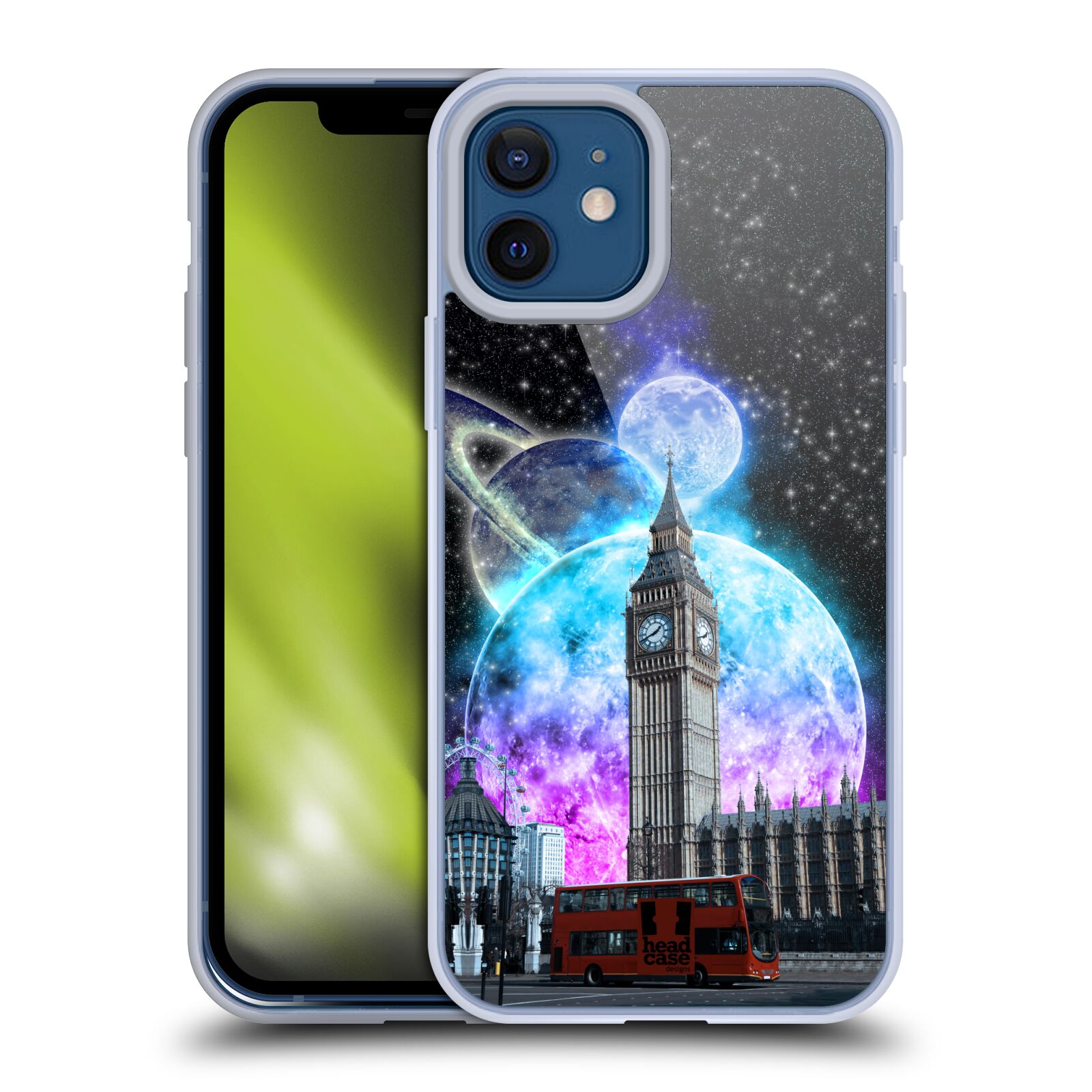 Silikonové pouzdro na mobil Apple iPhone 12 / 12 Pro - Head Case - Měsíční Londýn (Silikonový kryt, obal, pouzdro na mobilní telefon Apple iPhone 12 / Apple iPhone 12 Pro (6,1") s motivem Měsíční Londýn)