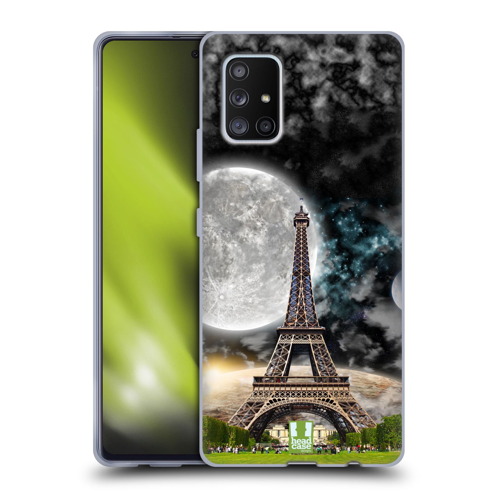 Silikonové pouzdro na mobil Samsung Galaxy A51 5G - Head Case - Měsíční aifelovka - trošku škrábllý potisk (Silikonový kryt, obal, pouzdro na mobilní telefon Samsung Galaxy A51 5G (SM-A516B/DS) s motivem Měsíční aifelovka)