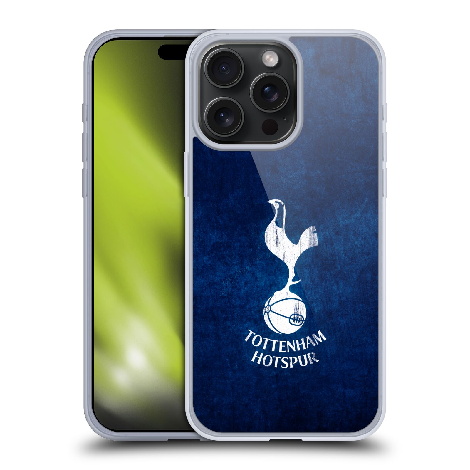 Silikonové lesklé pouzdro na mobil Apple iPhone 15 Pro Max - Tottenham Hotspur F.C. (Silikonový lesklý kryt, obal, pouzdro na mobilní telefon Apple iPhone 15 Pro Max s licencovaným motivem Tottenham Hotspur F.C.)