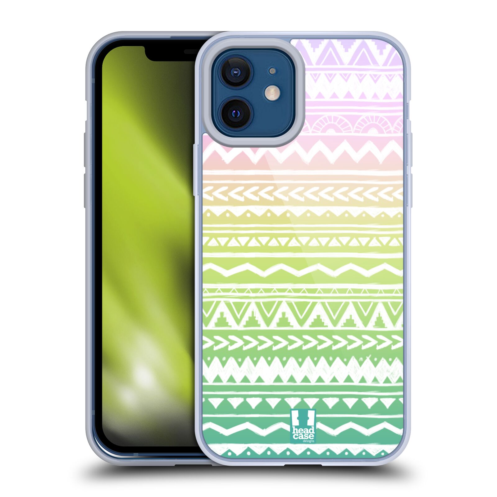 Silikonové pouzdro na mobil Apple iPhone 12 / 12 Pro - Head Case - MIX AZTEC DRAWN (Silikonový kryt, obal, pouzdro na mobilní telefon Apple iPhone 12 / Apple iPhone 12 Pro (6,1") s motivem MIX AZTEC DRAWN)