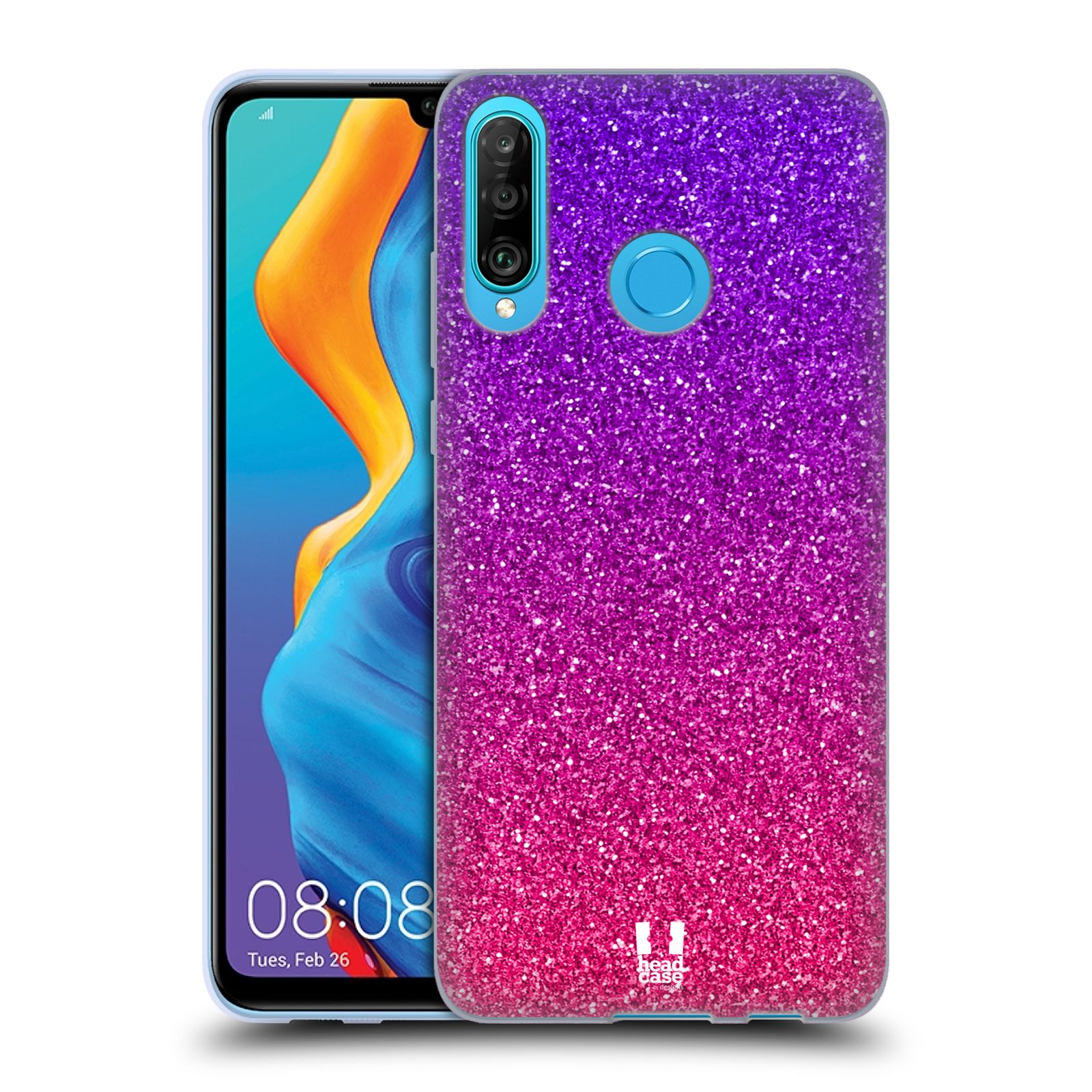 Silikonové pouzdro na mobil Huawei P30 Lite - Head Case - Mix Pink (Silikonový kryt, obal, pouzdro na mobilní telefon Huawei P30 Lite Dual Sim (MAR-L01A, MAR-L21A, MAR-LX1A) s motivem Mix Pink)