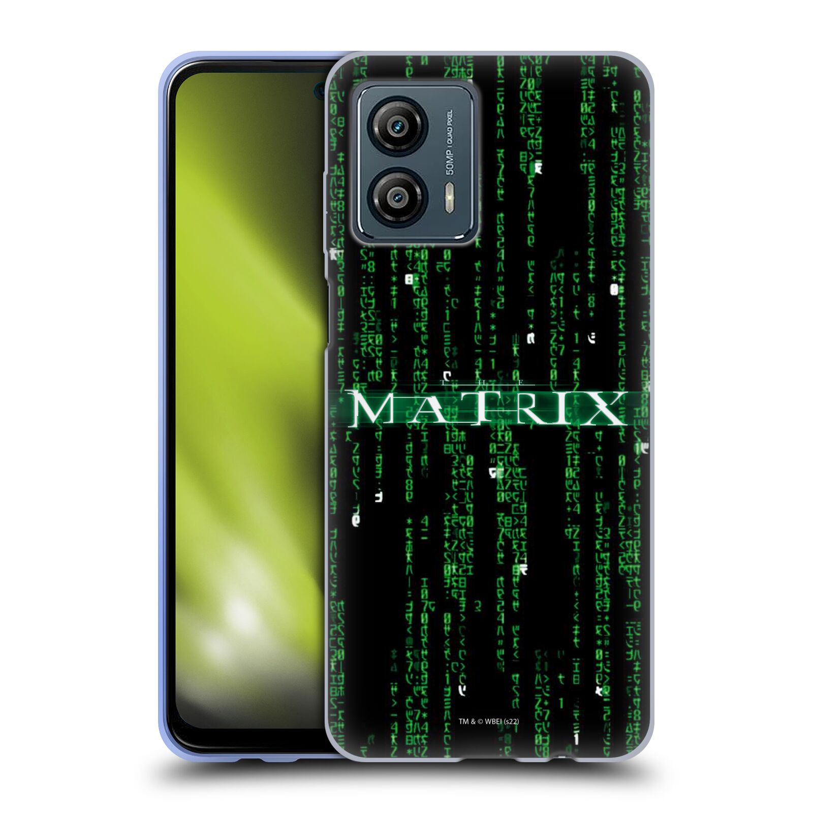 Silikonové pouzdro na mobil Motorola Moto G53 5G - The Matrix Key Art Codes (Silikonový kryt, obal, pouzdro na mobilní telefon Motorola Moto G53 5G s licencovaným motivem The Matrix Key Art Codes)