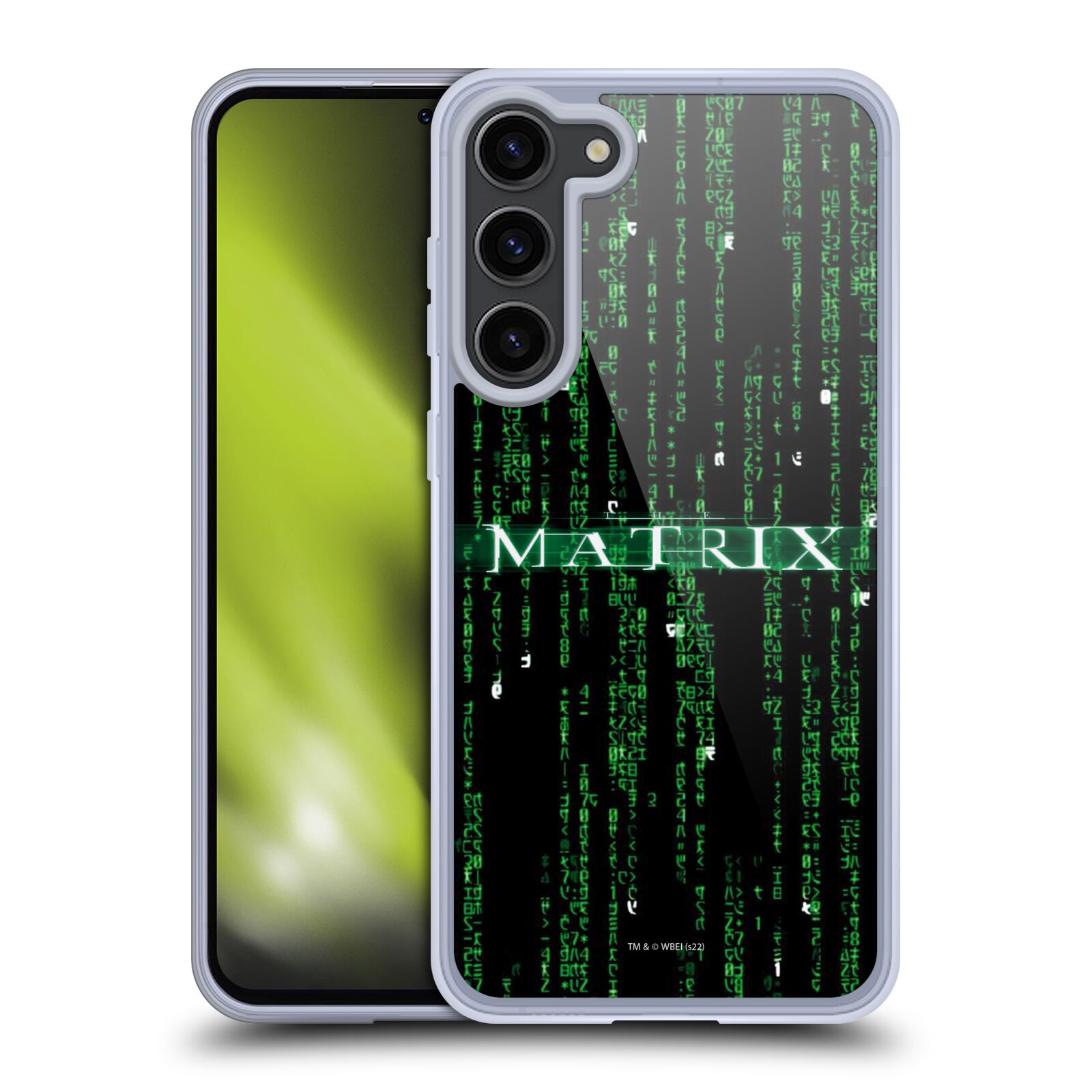 Silikonové pouzdro na mobil Samsung Galaxy S23 Plus - The Matrix Key Art Codes (Silikonový kryt, obal, pouzdro na mobilní telefon Samsung Galaxy S23 Plus s licencovaným motivem The Matrix Key Art Codes)