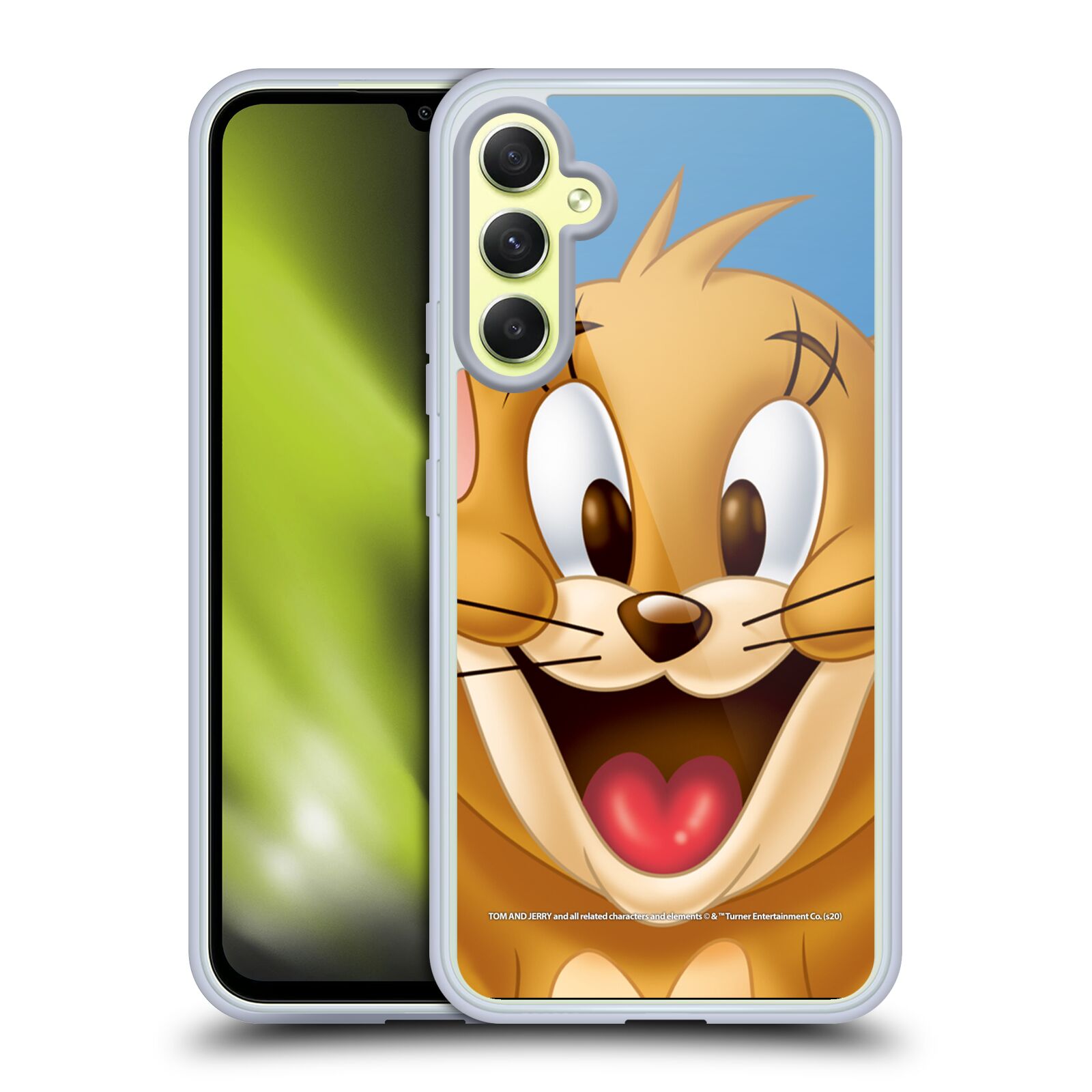 Silikonové pouzdro na mobil Samsung Galaxy A34 5G - Tom and Jerry - Jerry (Silikonový kryt, obal, pouzdro na mobilní telefon Samsung Galaxy A34 5G s licencovaným motivem Tom and Jerry - Jerry)