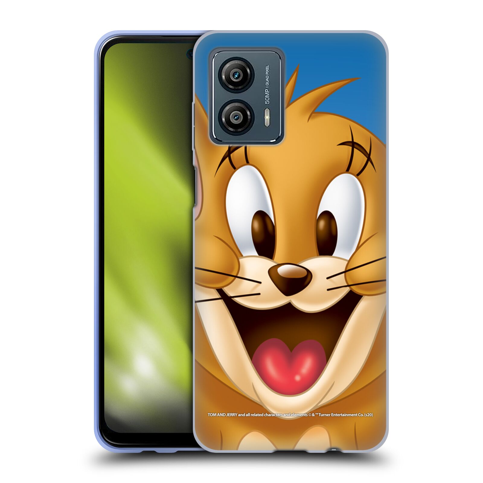 Silikonové pouzdro na mobil Motorola Moto G53 5G - Tom and Jerry - Jerry (Silikonový kryt, obal, pouzdro na mobilní telefon Motorola Moto G53 5G s licencovaným motivem Tom and Jerry - Jerry)