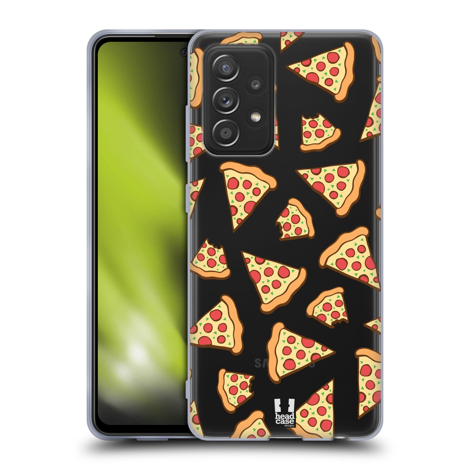 Silikonové pouzdro na mobil Samsung Galaxy A52 / A52 5G / A52s 5G - Head Case - Pizza (Silikonový kryt či obal na mobilní telefon s motivem Pizza pro Samsung Galaxy A52 / A52 5G / A52s 5G)