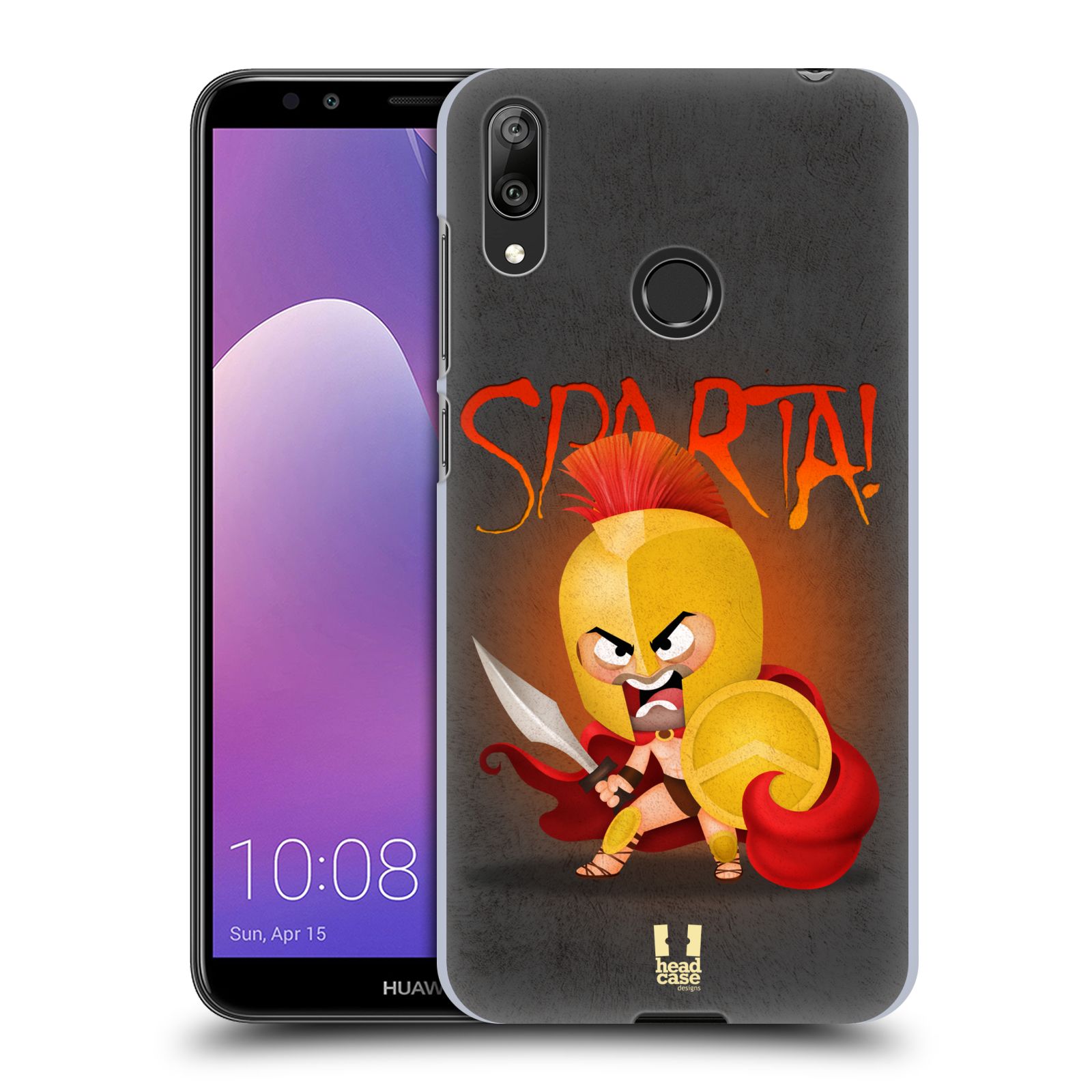 Plastové pouzdro na mobil Huawei Y7 (2019) - Head Case - Sparta (Plastový kryt, pouzdro, obal na mobilní telefon Huawei Y7 2019 s motivem Sparta)