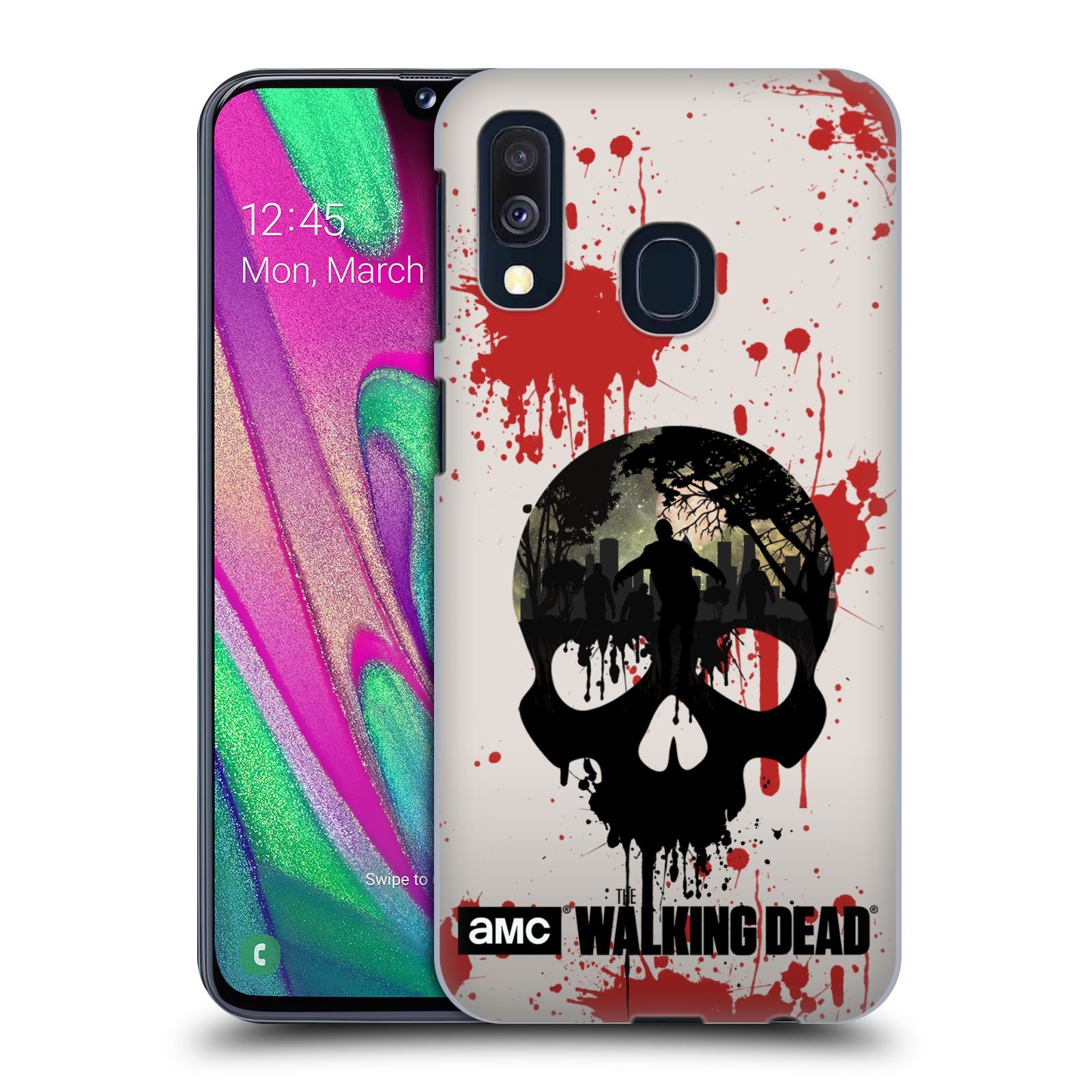 Plastové pouzdro na mobil Samsung Galaxy A40 - Head Case - Živí mrtví - Lebka