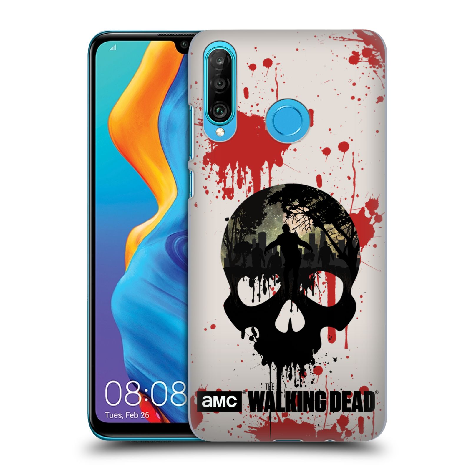 Plastové pouzdro na mobil Huawei P30 Lite - Head Case - Živí mrtví - Lebka