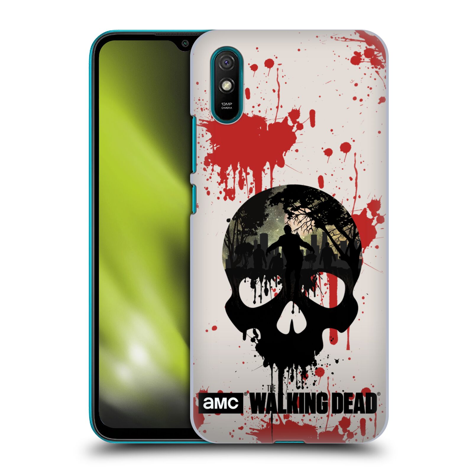 Plastové pouzdro na mobil Xiaomi Redmi 9A / Xiaomi Redmi 9AT - Head Case - Živí mrtví - Lebka (Plastový kryt, pouzdro, obal na mobilní telefon Xiaomi Redmi 9A / Xiaomi Redmi 9AT s motivem Živí mrtví - Lebka)