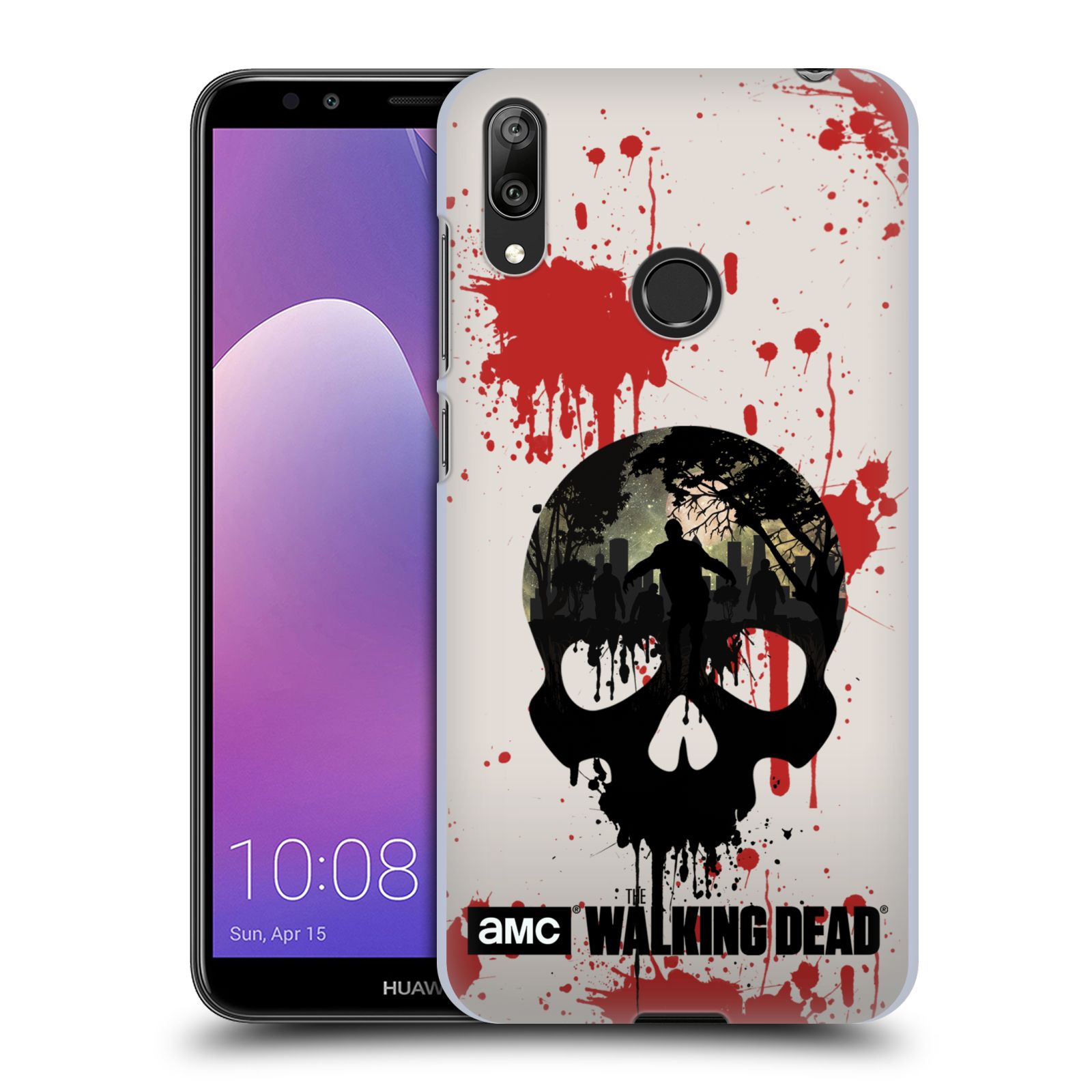 Plastové pouzdro na mobil Huawei Y7 (2019) - Head Case - Živí mrtví - Lebka