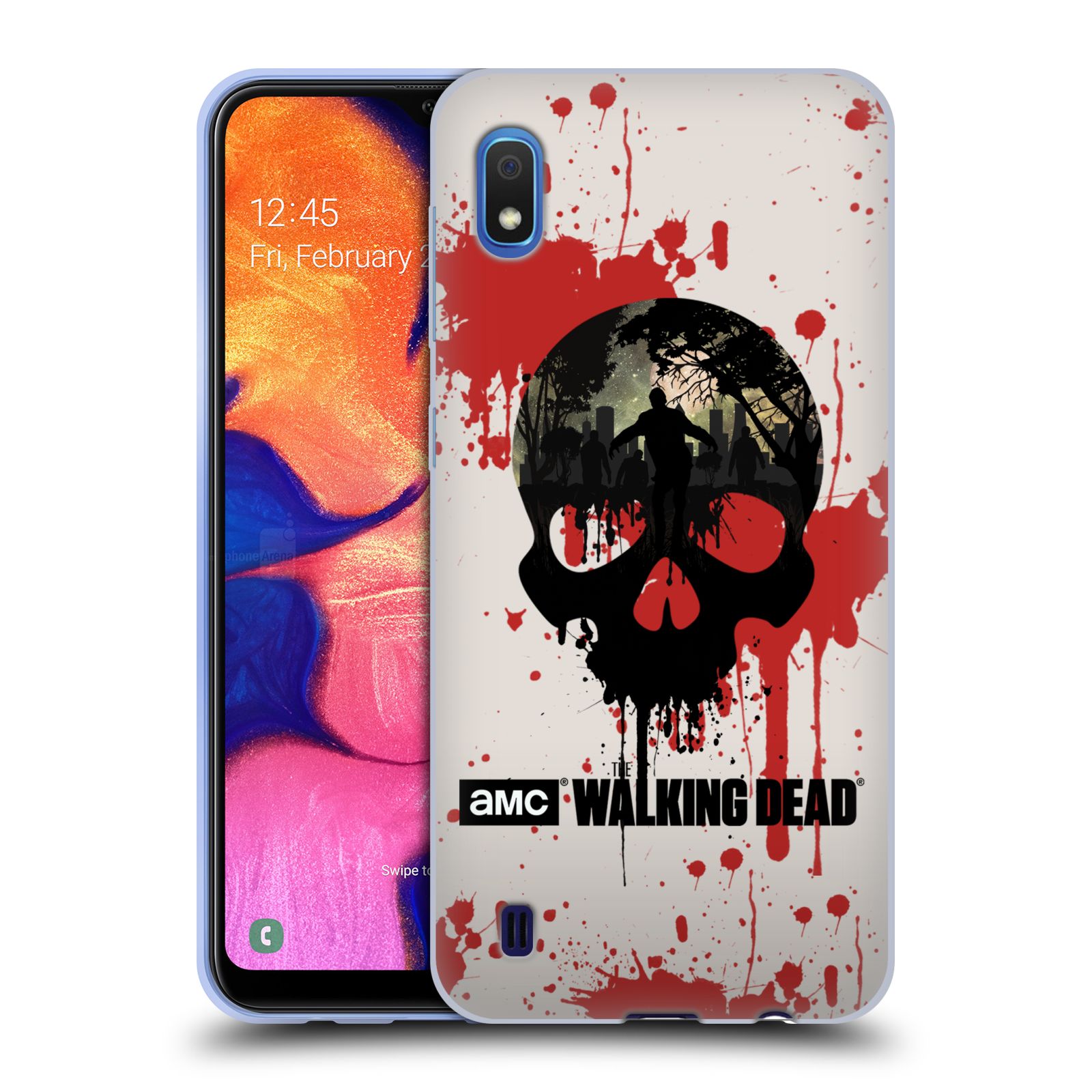 Silikonové pouzdro na mobil Samsung Galaxy A10 - Head Case - Živí mrtví - Lebka