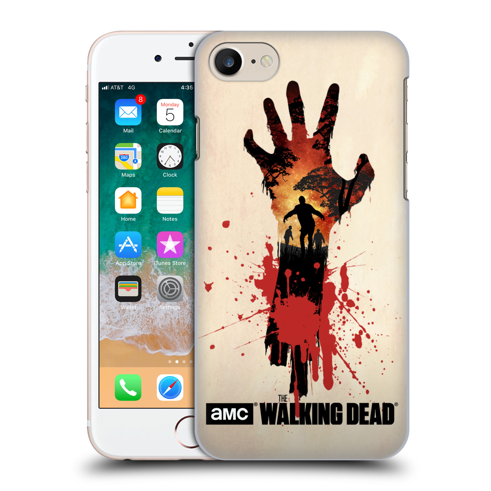 Plastové pouzdro na mobil Apple iPhone SE 2022 / SE 2020 - Head Case - Živí mrtví - Ruka