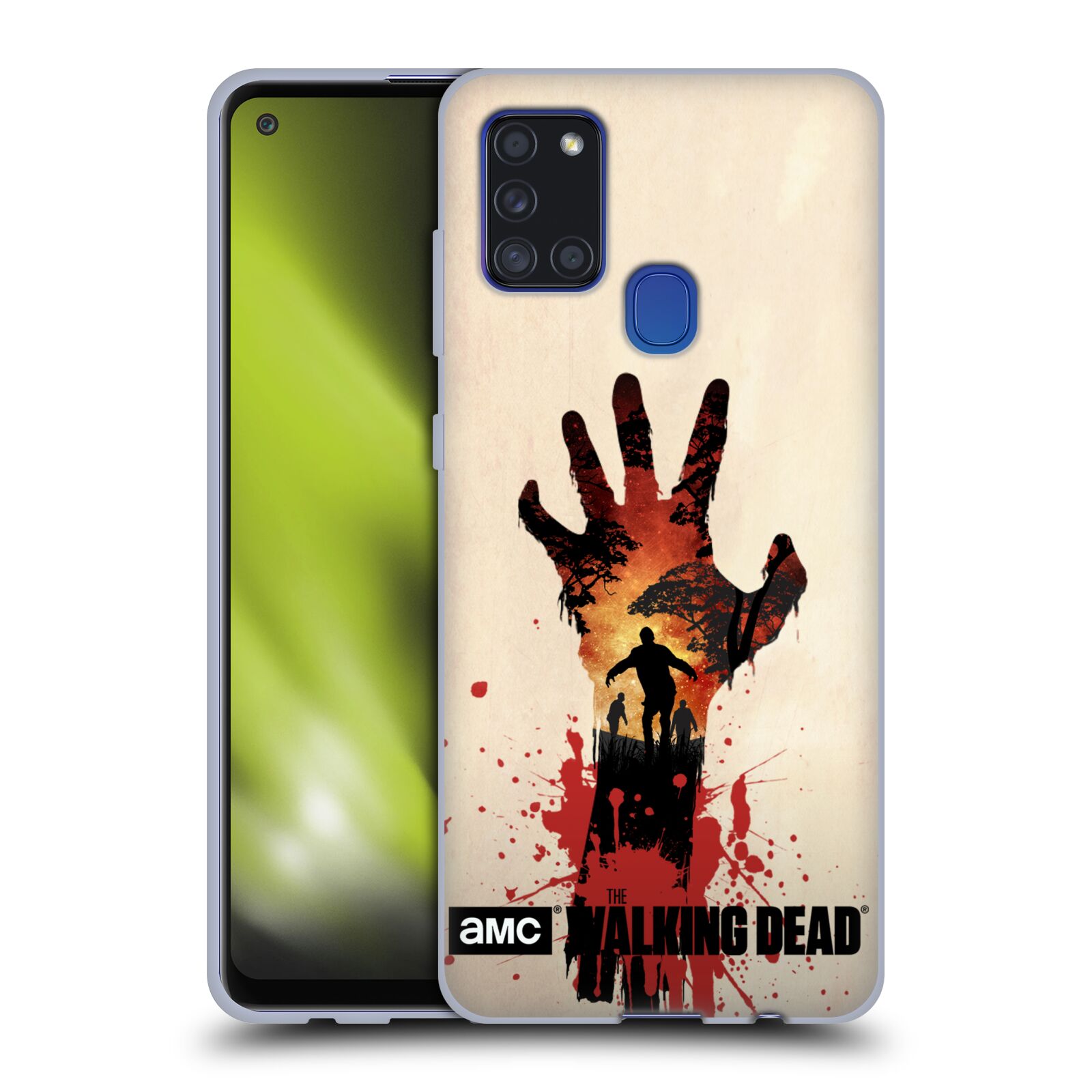 Silikonové pouzdro na mobil Samsung Galaxy A21s - Head Case - Živí mrtví - Ruka