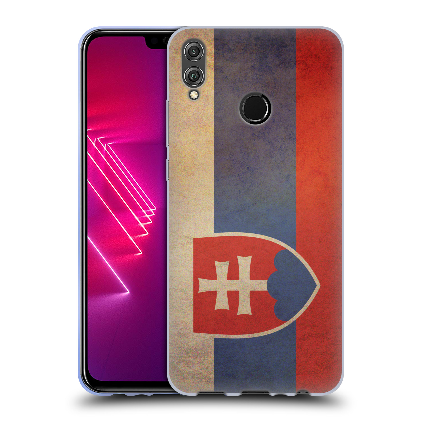 Silikonové pouzdro na mobil Honor 8X - Head Case - VLAJKA SLOVENSKO (Silikonový kryt, obal, pouzdro na mobilní telefon Huawei Honor View 10 Lite s motivem VLAJKA SLOVENSKO)