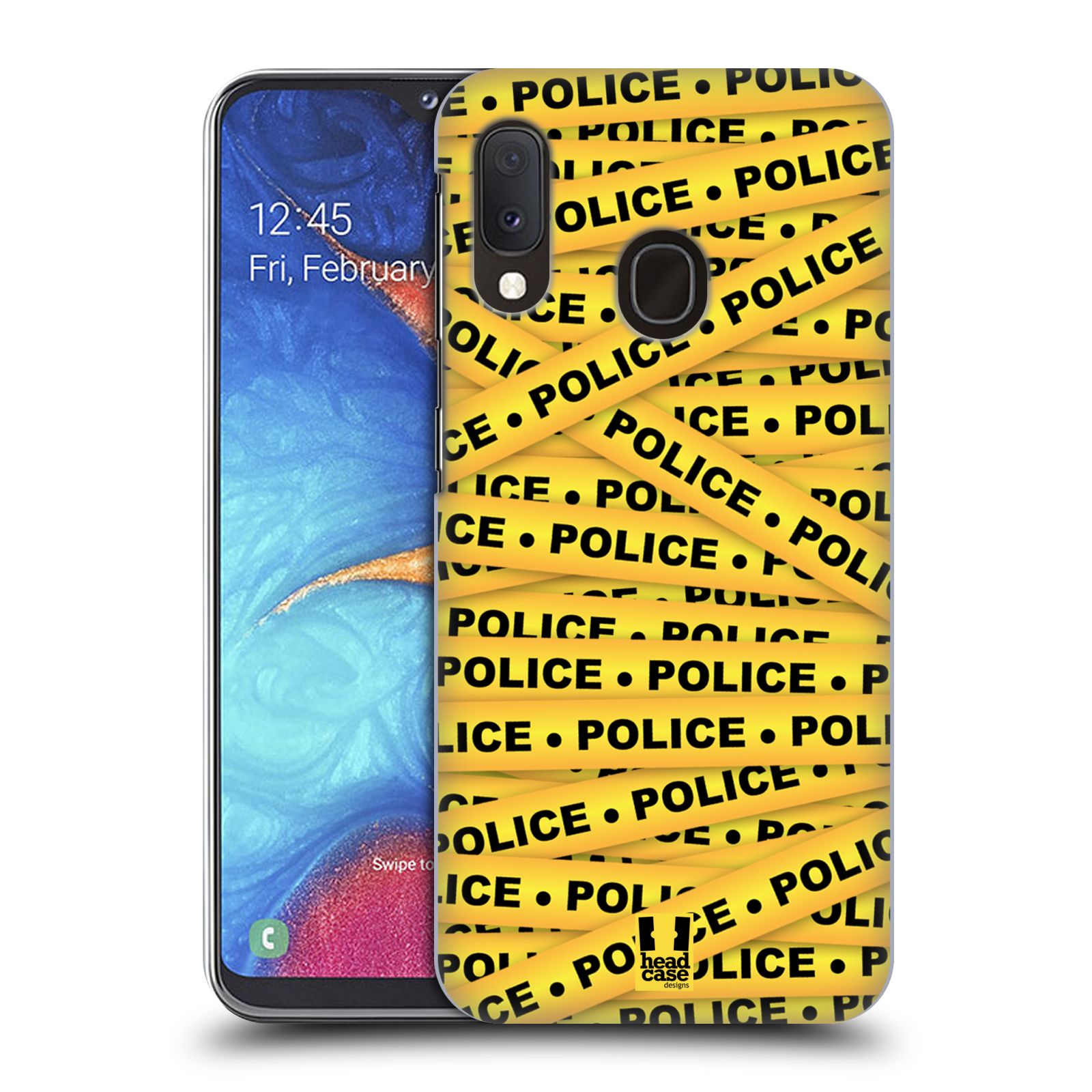 Plastové pouzdro na mobil Samsung Galaxy A20e - Head Case - POLICEJNÍ PÁSKA (Plastový kryt, pouzdro, obal na mobilní telefon Samsung Galaxy A20e A202F Dual SIM s motivem POLICEJNÍ PÁSKA)