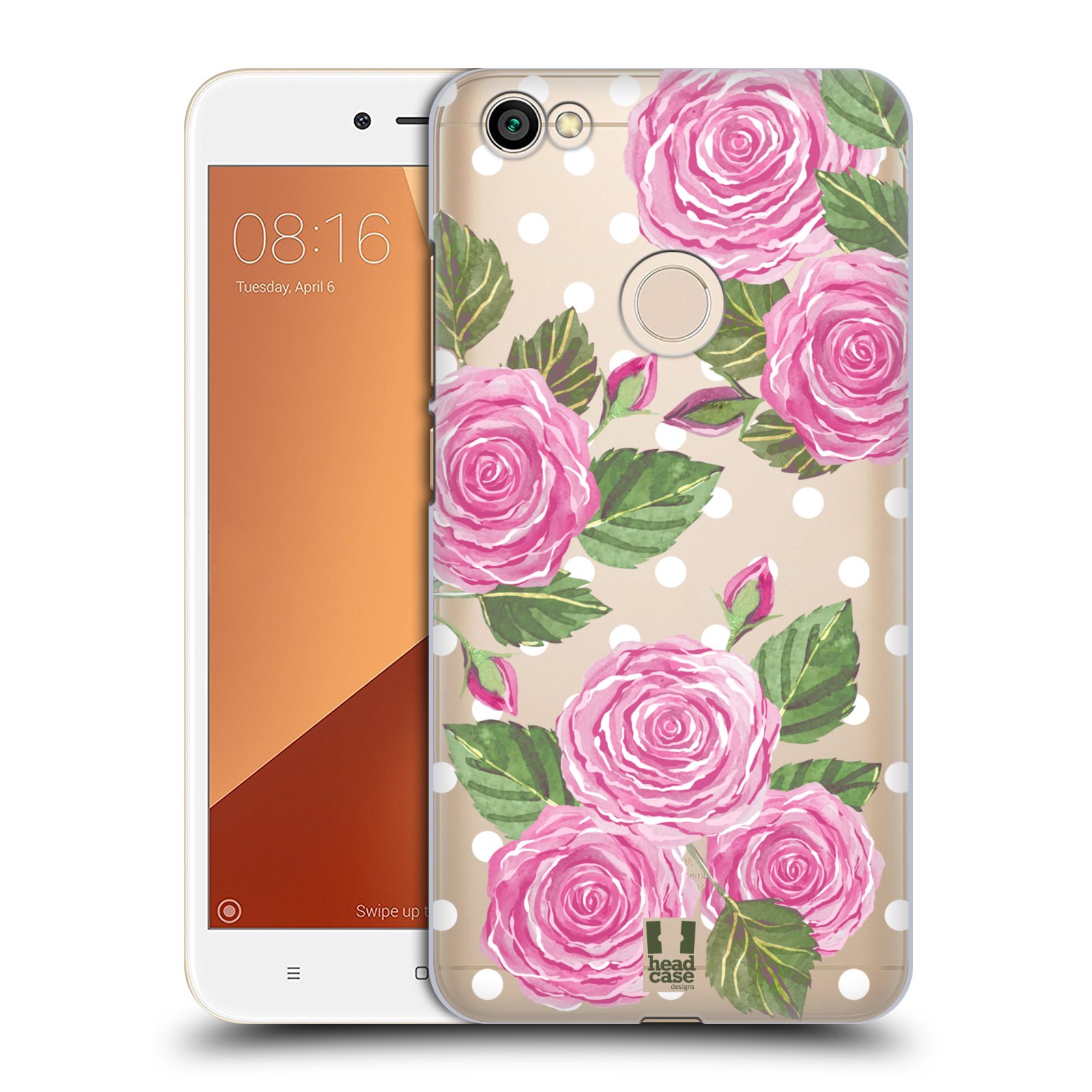 Pouzdra Xiaomi Plastová pouzdra Plastové pouzdro na mobil Xiaomi Redmi Note 5A Head Case HezouÄké růžiÄky průhledné