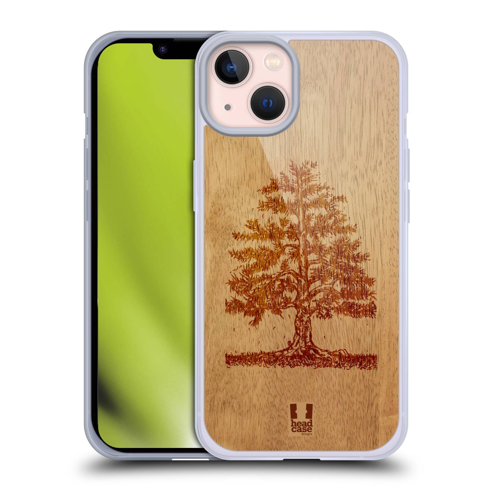 Silikonové pouzdro na mobil Apple iPhone 13 - Head Case - WOODART TREE (Silikonový kryt, obal, pouzdro na mobilní telefon Apple iPhone 13 s motivem WOODART TREE)