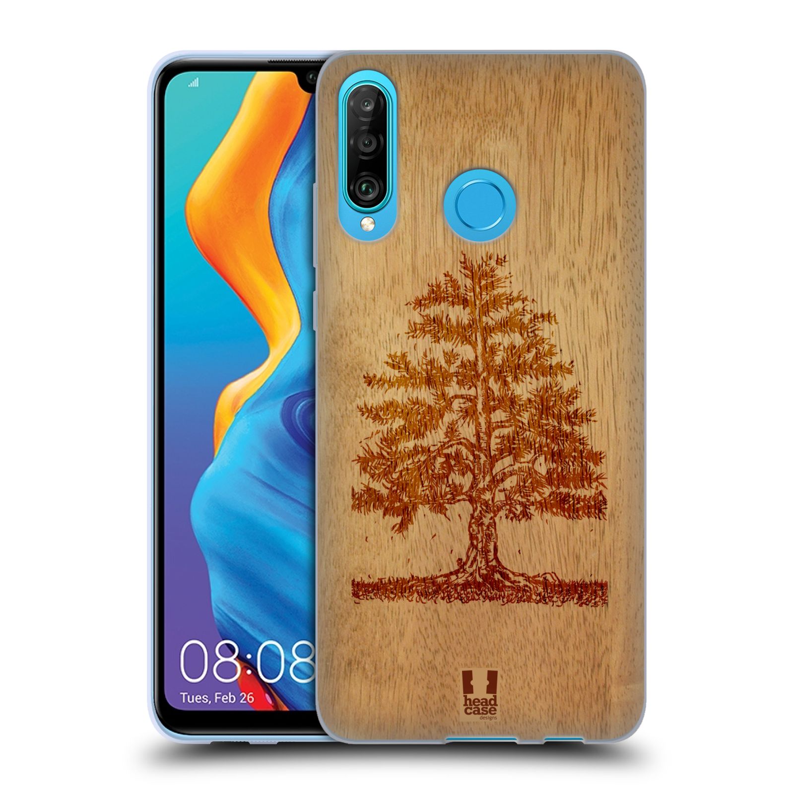 Silikonové pouzdro na mobil Huawei P30 Lite - Head Case - WOODART TREE (Silikonový kryt, obal, pouzdro na mobilní telefon Huawei P30 Lite Dual Sim (MAR-L01A, MAR-L21A, MAR-LX1A) s motivem WOODART TREE)