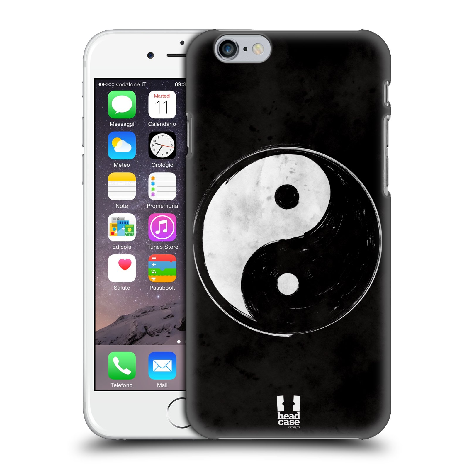 Plastové pouzdro na mobil Apple iPhone 6 a 6S HEAD CASE Yin a Yang BW (Kryt či obal na mobilní telefon Apple iPhone 6 a 6S)