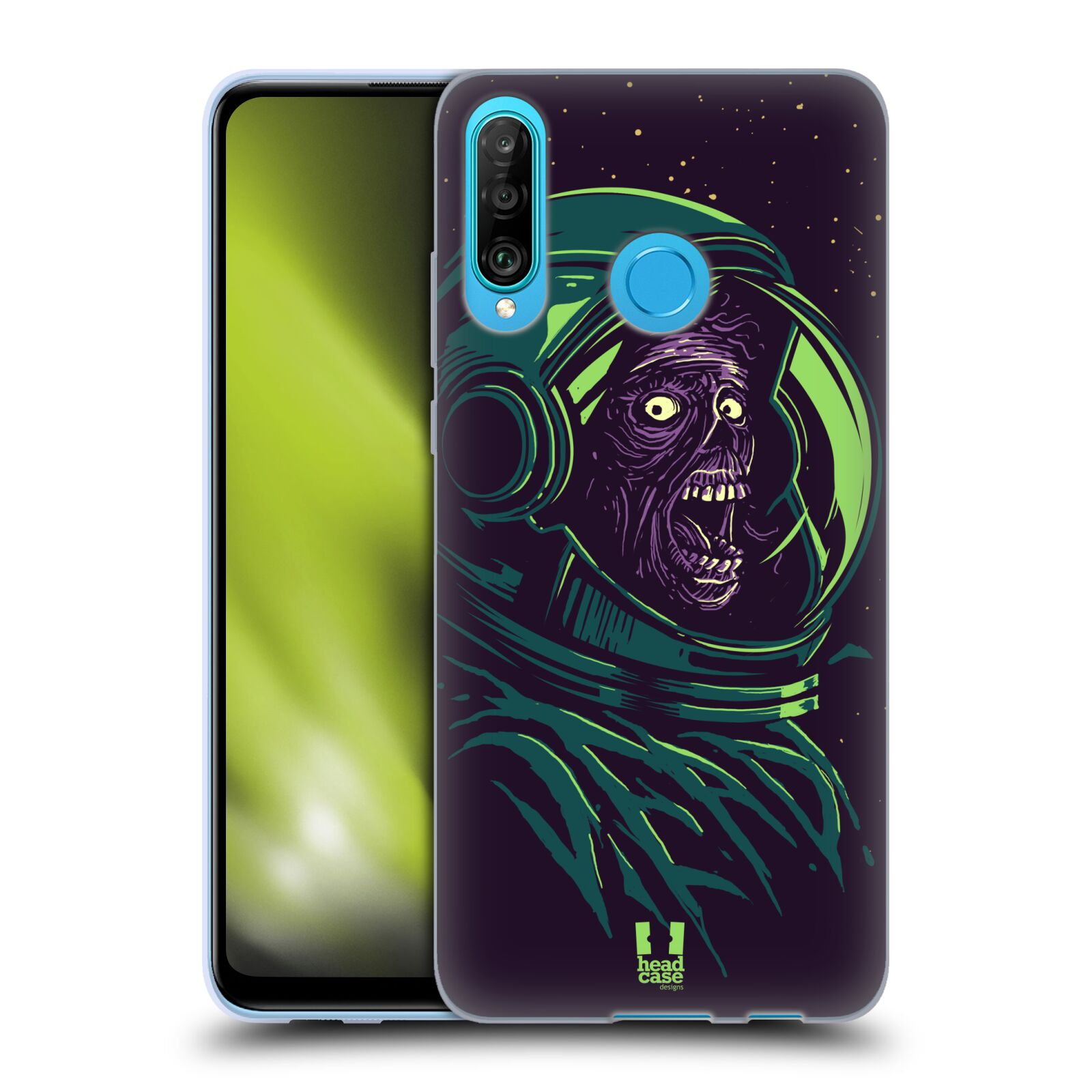 Silikonové pouzdro na mobil Huawei P30 Lite - Head Case - ZOMBIE VESMÍR - výprodej